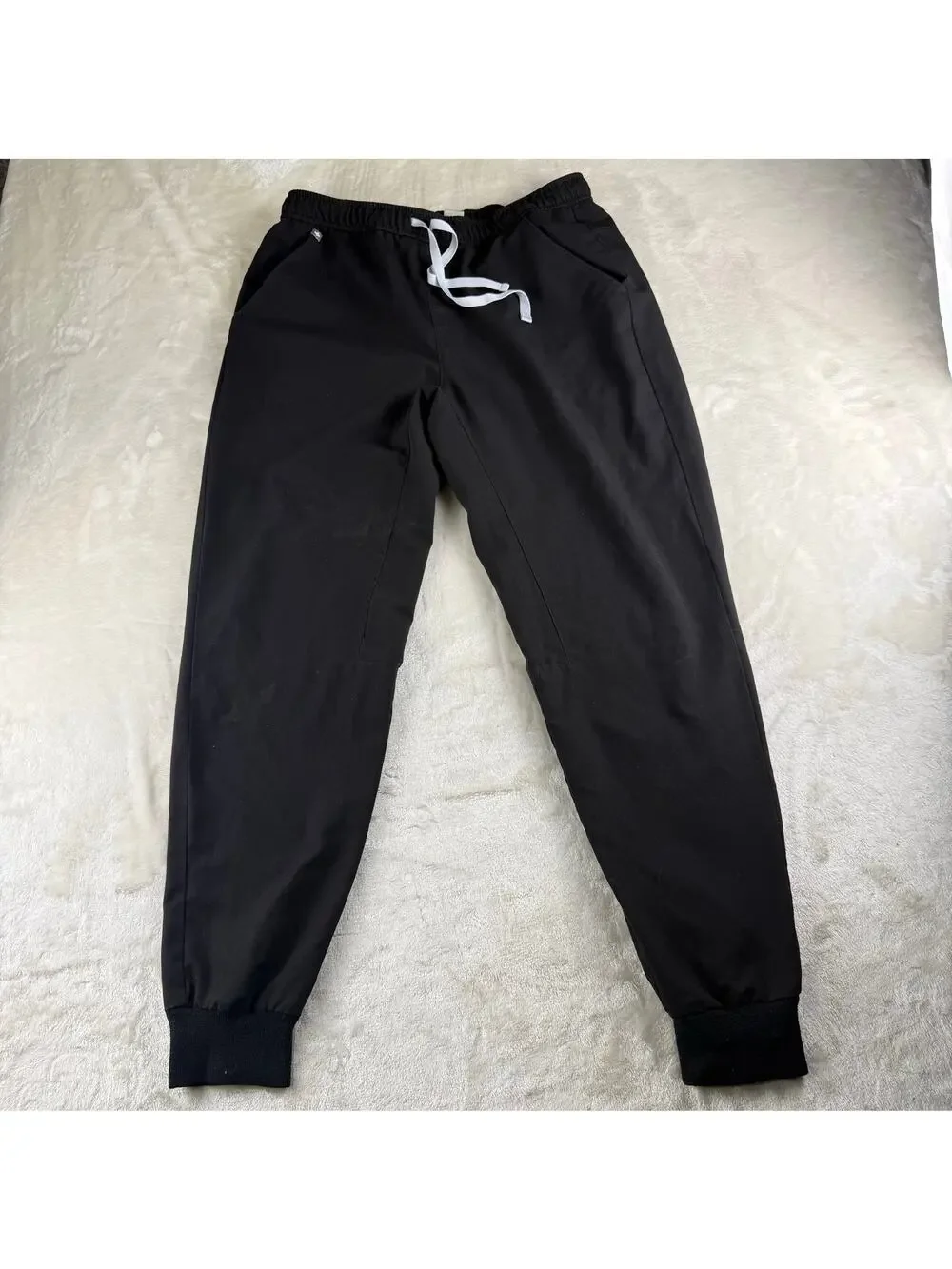 Figs Technical Collection Jogger Scrub Bottoms Men's Size Large Black